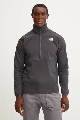 The North Face bluza sportowa Glacier Heavyweight kolor szary gładka NF0A89JH03B1