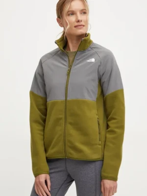 The North Face bluza sportowa Glacier Heavyweight kolor zielony wzorzysta NF0A89JA4OS1