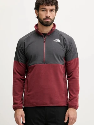 The North Face bluza sportowa Glacier Heavyweight męska kolor czerwony wzorzysta NF0A89JHDO31