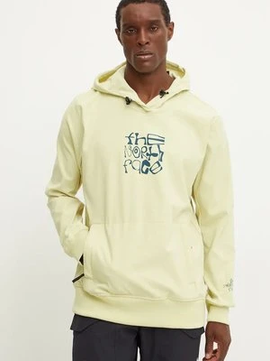 The North Face bluza sportowa Tekno Logo Hoodie kolor zielony z kapturem z nadrukiem NF0A82V61OD1