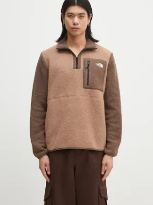 The North Face bluza sportowa Yumiori kolor brązowy wzorzysta NF0A883S5QA1