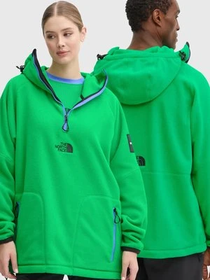 The North Face bluza TNF x Yinka Ilori kolor zielony z kapturem gładka NF0A89GFPO81