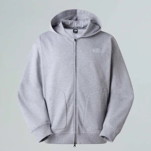 The North Face Bluza Unisex O Kroju Oversize Z Kapturem I Zamkiem Na Całej Długości Tnf Light Grey Heather Rozmiar XXS male