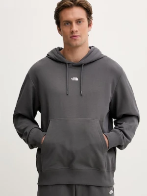 The North Face bluza z kapturem męska bawełniana Essential Light szary