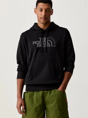 The North Face bluza z kapturem męska z bawełną Drew Peak Light czarny