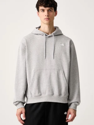 The North Face bluza z kapturem męska z bawełną Essential szary
