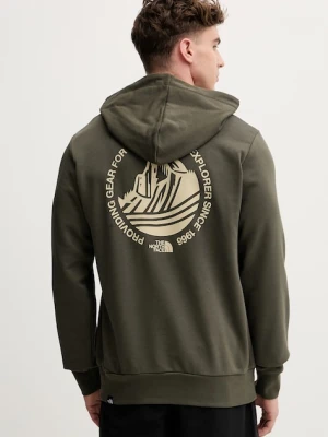 The North Face bluza z kapturem męska z bawełną MONTE