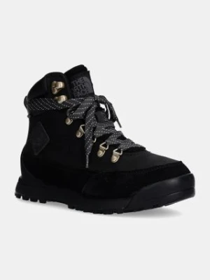 The North Face śniegowce Back to Berkeley IV Leather damskie kolor czarny lekko ocieplone NF0A8A9EKX71