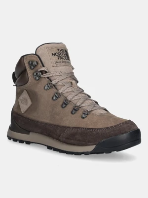 The North Face buty Back to Berkeley IV Leather męskie kolor brązowy NF0A817QDQI1