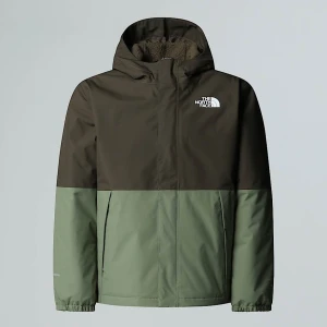 The North Face Chłopięca Ciepła Kurtka Przeciwdeszczowa Antora New Taupe Green-bark Mist Rozmiar L male