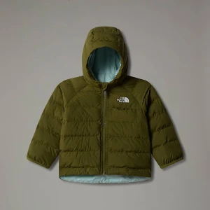 The North Face Chłopięca Dwustronna Kurtka Perrito Forest Olive Rozmiar 0-3 miesiace unisex