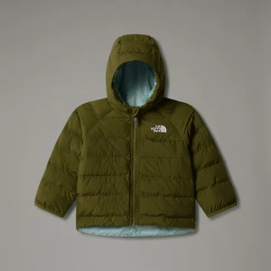 The North Face Chłopięca Dwustronna Kurtka Perrito Forest Olive Rozmiar 3-6 miesiecy unisex