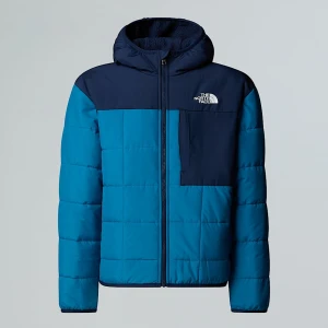 The North Face Chłopięca Dwustronna Kurtka Z Kapturem I Zamkiem Na Całej Długości Shasta Dusk Blue-summit Navy Rozmiar XL male