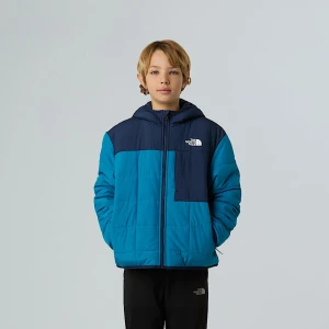 The North Face Chłopięca Dwustronna Kurtka Z Kapturem I Zamkiem Na Całej Długości Shasta Dusk Blue-summit Navy Rozmiar XXL male