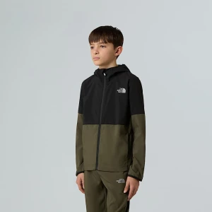 The North Face Chłopięca Kurtka Z Kapturem I Zamkiem Na Całej Długości On The Trail Tnf Black-new Taupe Green Rozmiar L male