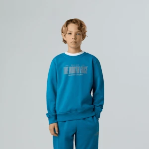 The North Face Chłopięca Luźna Bluza Z Odblaskowym Logo Dusk Blue Rozmiar M male