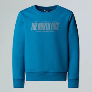 The North Face Chłopięca Luźna Bluza Z Odblaskowym Logo Dusk Blue Rozmiar M male