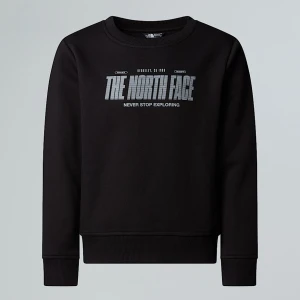 The North Face Chłopięca Luźna Bluza Z Odblaskowym Logo Tnf Black Rozmiar L male