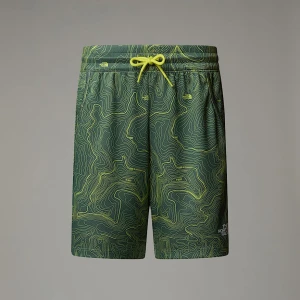 The North Face Chłopięce Szorty Never Stop Duck Green Tnf Topo Print Rozmiar XL male