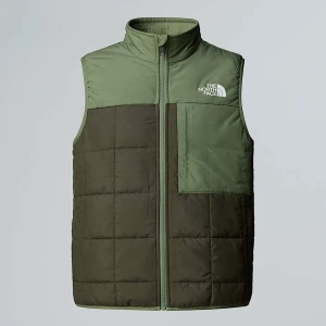 The North Face Chłopięcy Dwustronny Bezrękawnik Shasta New Taupe Green-bark Mist Rozmiar XXL male