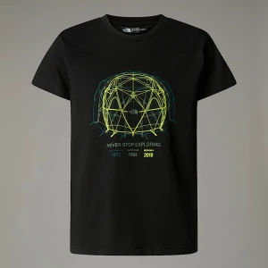 The North Face Chłopięcy Luźny T-shirt Z Grafiką Tnf Black Rozmiar M male