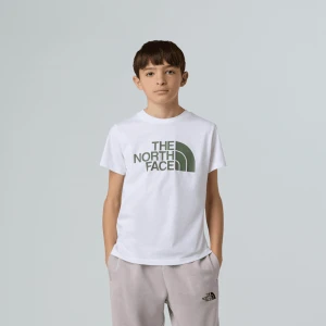 The North Face Chłopięcy T-shirt Easy Tnf White-duck Green Rozmiar XS male