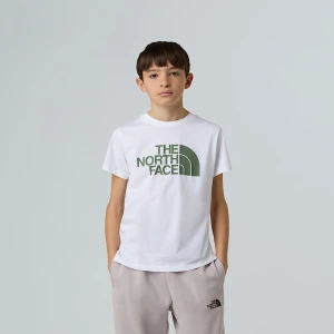 The North Face Chłopięcy T-shirt Easy Tnf White-duck Green Rozmiar S male