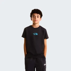 The North Face Chłopięcy T-shirt O Regularnym Kroju Z Logo Liquid Tnf Black Rozmiar S male