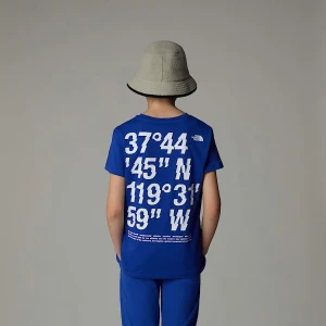The North Face Chłopięcy T-shirt Z Grafiką Coordinates Tnf Blue Rozmiar XS male