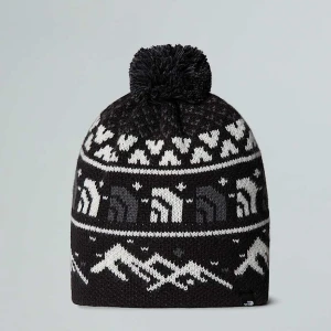 The North Face Czapka Beanie Cabin Ski Tuke Tnf Black Jacquard-pom Rozmiar Rozmiar uniwersalny male