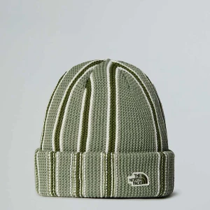 The North Face Czapka Beanie Urban Explore Bark Mist-woodland Green-white Dune Rozmiar Rozmiar uniwersalny male