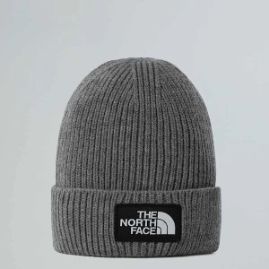 The North Face Czapka Beanie Z Mankietem I Logo Tnf Tnf Medium Grey Heather Rozmiar Rozmiar uniwersalny male