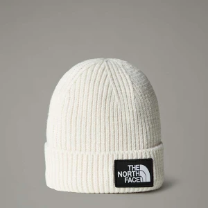 The North Face Czapka Beanie Z Mankietem I Logo Tnf White Dune Rozmiar Rozmiar uniwersalny male