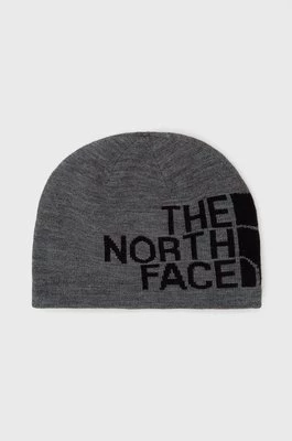 The North Face Czapka dwustronna kolor szary z cienkiej dzianiny