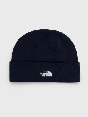 The North Face czapka kolor granatowy z grubej dzianiny