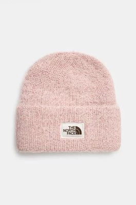 The North Face czapka Salty Bae Lined Beanie kolor różowy z grubej dzianiny NF0A7WJLLK61