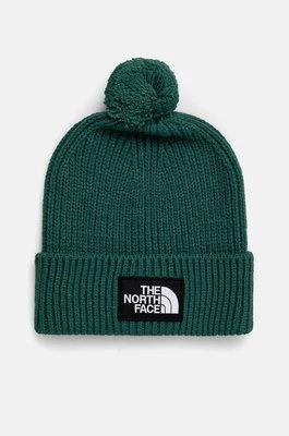 The North Face czapka TNF Logo Box Pom Beanie kolor zielony NF0A3FN3NL11