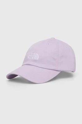 The North Face czapka z daszkiem kolor fioletowy z aplikacją NF0A7WHOPMI1