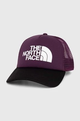 The North Face czapka z daszkiem kolor fioletowy z nadrukiem NF0A3FM3V6V1