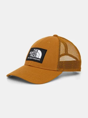 The North Face czapka z daszkiem Mudder Trucker kolor brązowy z aplikacją NF0A5FXAVC71