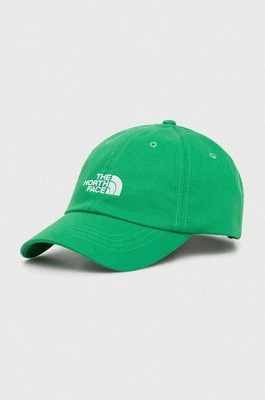 The North Face czapka z daszkiem Norm Hat kolor zielony z aplikacją NF0A7WHOPO81