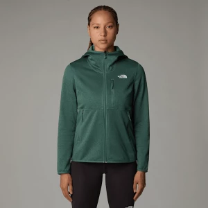 The North Face Damska Bluza Polarowa Z Kapturem Lixus 2.0 Dark Sage Dark Heather-asphalt Grey Dark Heather-tnf Black Rozmiar S female