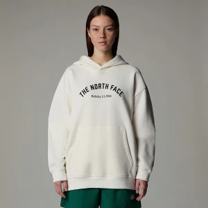 The North Face Damska Bluza Z Kapturem I Grafiką Varsity White Dune Rozmiar L female