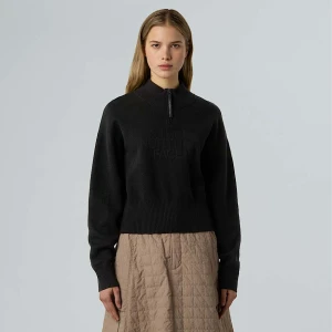 The North Face Damska Bluza Z Logo I Zamkiem O Długości 1/2 Tnf Black Rozmiar L female