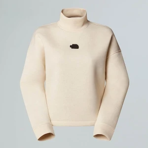 The North Face Damska Bluza Z Półgolfem White Dune Heather Rozmiar XL female