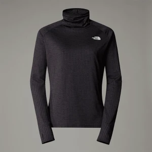 Zdjęcie produktu The North Face Damska Koszulka Z Kołnierzem Kominowym Flex Warm Tnf Black Light Heather Rozmiar M female