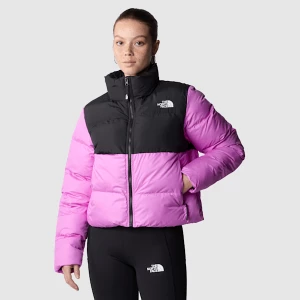 The North Face Damska Kurtka O Skróconym Kroju Saikuru Violet Crocus-tnf Black Rozmiar XS female