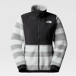 Zdjęcie produktu The North Face Damska Kurtka Polarowa Z Nadrukiem Denali 2 Tin Grey Stripes Print Rozmiar XL female