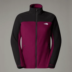 The North Face Damska Kurtka Polarowa Z Zamkiem Błyskawicznym Na Całej Długości Emilia Delta Boysenberry-tnf Black Rozmiar M female