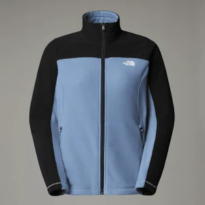 The North Face Damska Kurtka Polarowa Z Zamkiem Błyskawicznym Na Całej Długości Emilia Delta Folk Blue-tnf Black Rozmiar M female